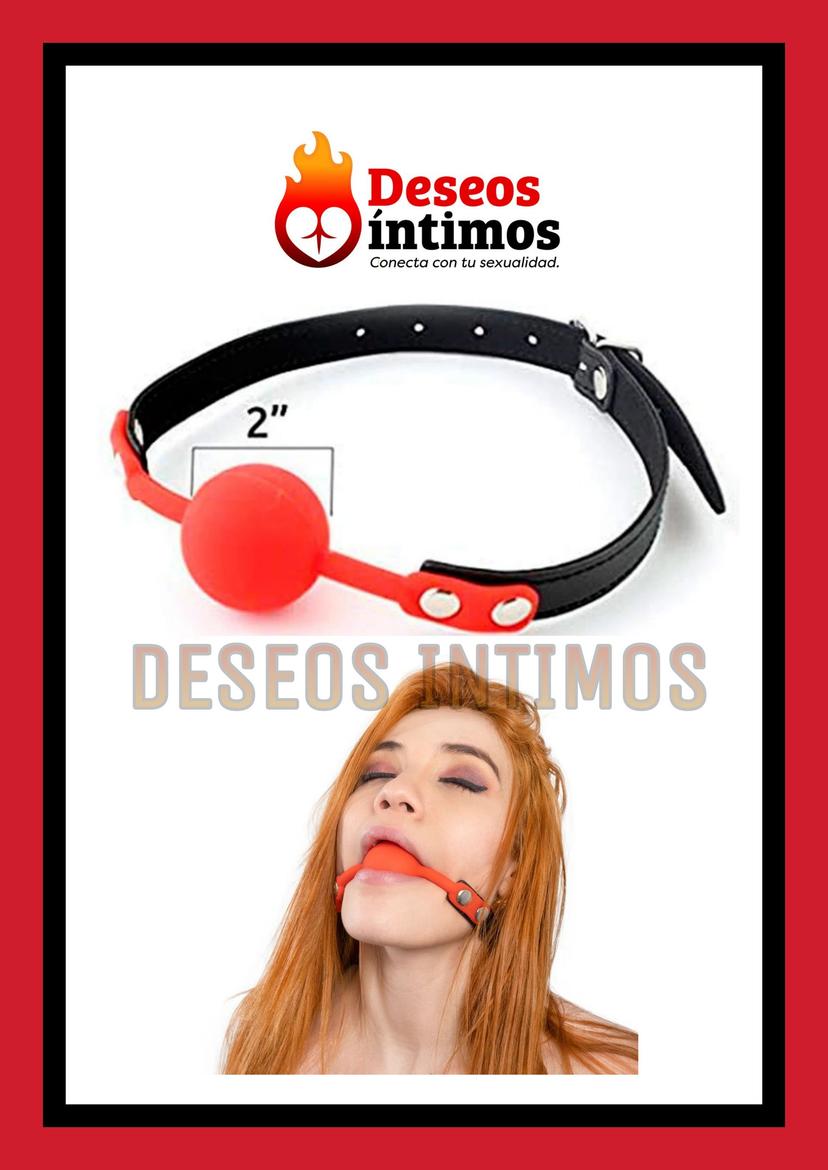 MORDAZA BALL GAG RED