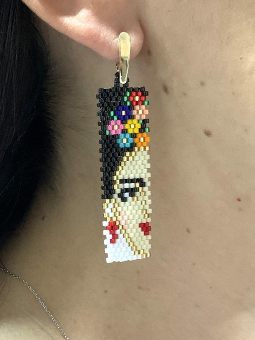 Aretes frida kalo largos