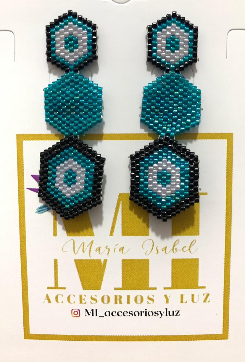 Aretes azules
