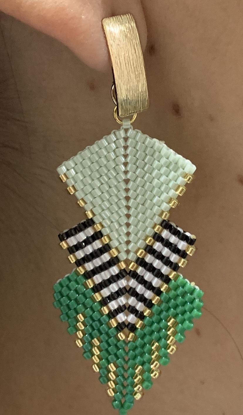 Aretes triangulos verdes