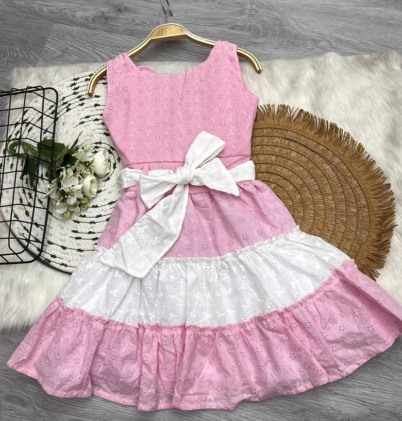 Vestido niña en ojalillo