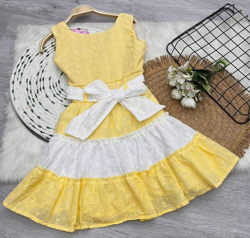 Vestido niña en ojalillo