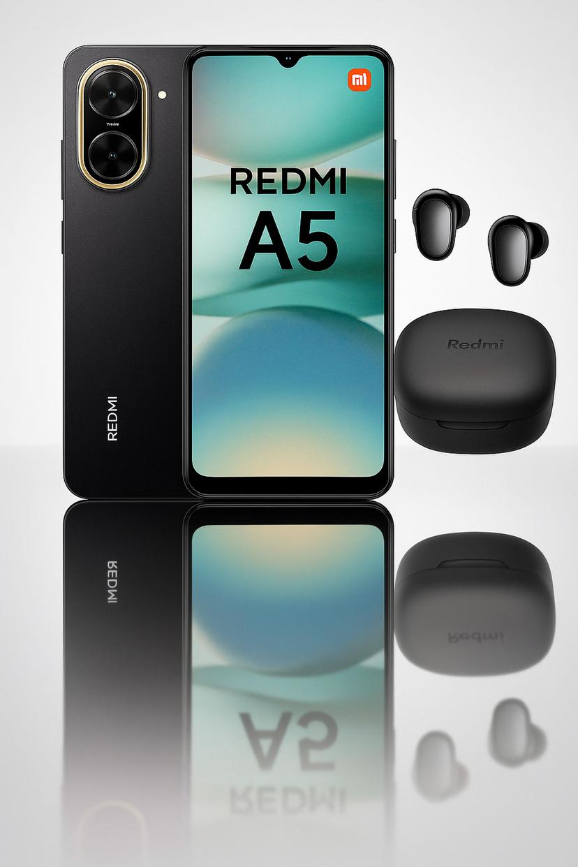 Celular Combo Redmi A5 4/128 + Audifonos